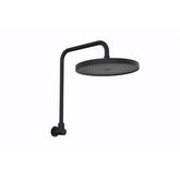 Linkware Gabe High Rise Shower Arm and Rose - Matte Black